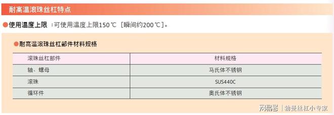46-NSK 高温滚珠丝杠高温直线导轨 滚珠丝杠选型(图6)